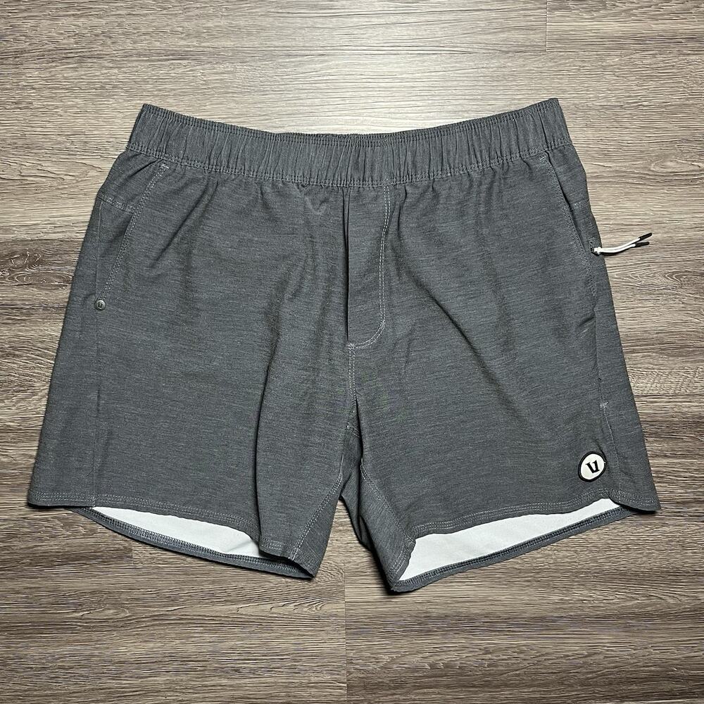 Vuori Cape Shorts Men's M Gray V369 6" Unlined 4 Way Stretch Athletic EUC